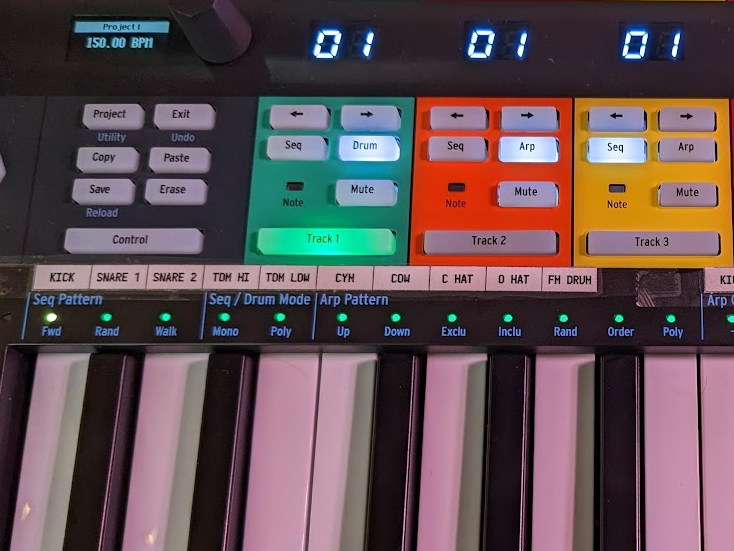 My KeyStep Pro with labels applied